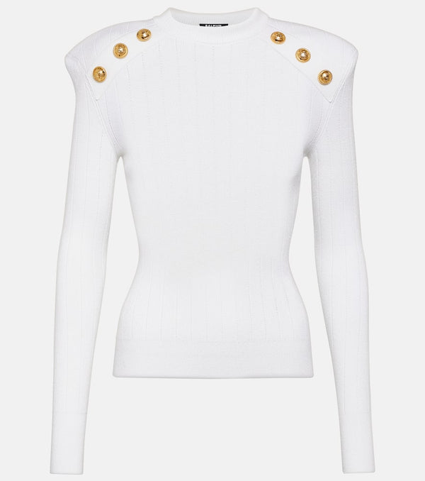 Balmain Embellished knit sweater