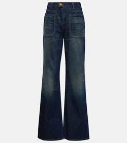 Balmain High-rise flared jeans | LYBSTORE