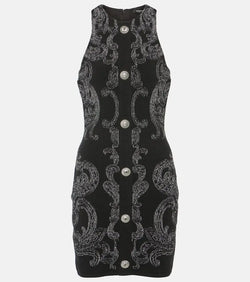 Balmain Paisley jacquard Lurex® minidress | LYBSTORE