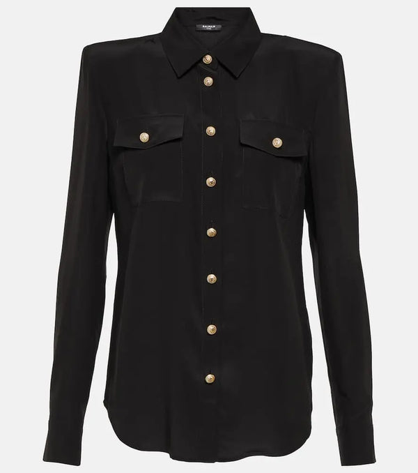 Balmain Silk crêpe de chine shirt | LYBSTORE