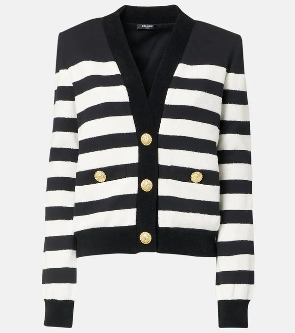 Balmain Striped cardigan