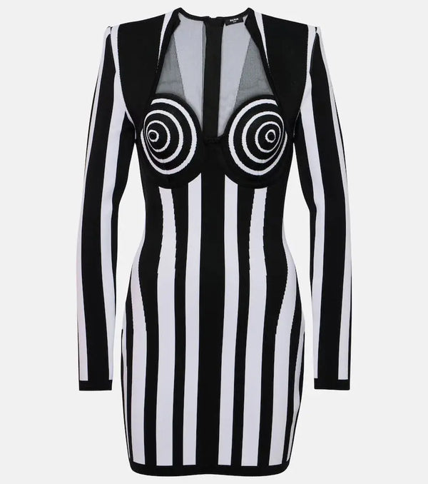 Balmain Striped minidress | LYBSTORE