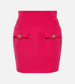 Balmain Virgin wool miniskirt | LYBSTORE