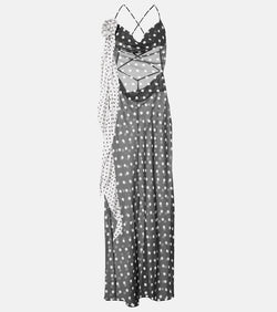 Bananhot Priya polka-dot maxi dress | LYBSTORE