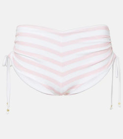 Bananhot Stefani striped ruched shorts