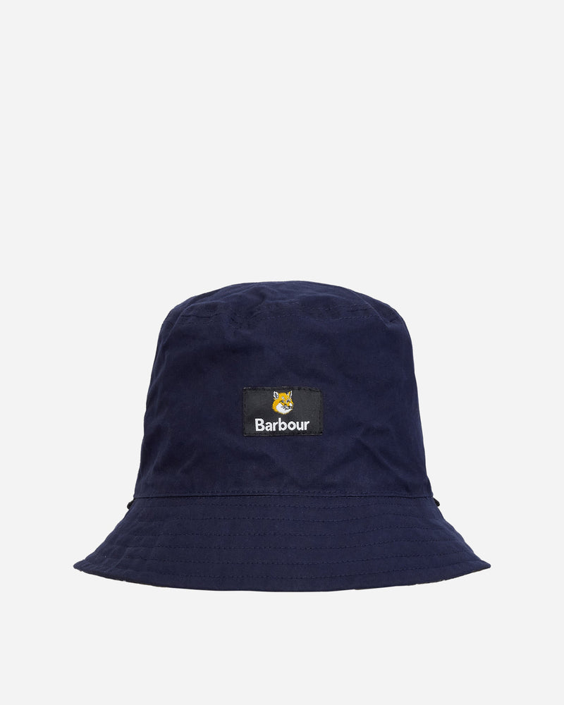 Barbour Maison Kitsuné Reversible Bucket Hat Dark Navy