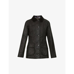 Barbour Beadnell tartan-lined waxed-cotton jacket | LYBSTORE