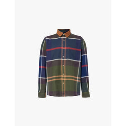 Mens Barbour Bushlane tartan oversized cotton shirt