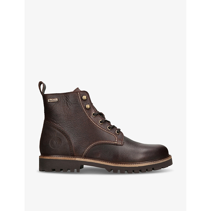 Mens Barbour Foggy lace-up leather ankle boots