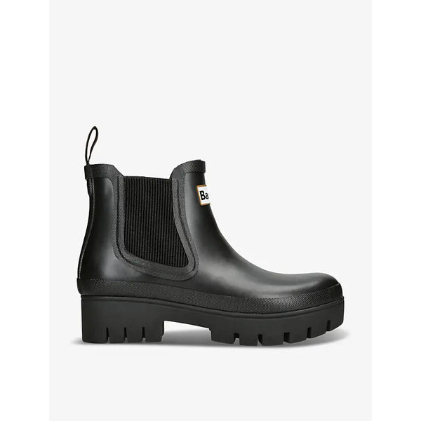 Barbour Halton round-toe rubber wellington boots | Barbour