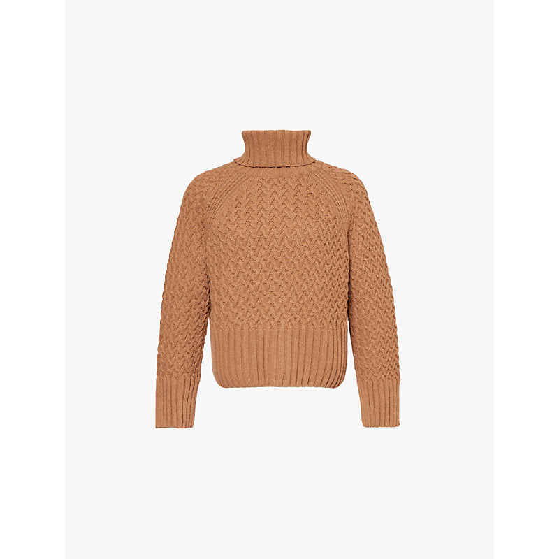 Barbour Malton roll-neck wool and cashmere-blend jumper