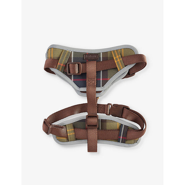 Barbour Tartan-pattern fully-adjustable woven dog harness | LYBSTORE