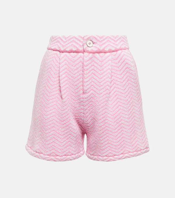 Barrie Cashmere and cotton-blend bouclé shorts | LYBSTORE