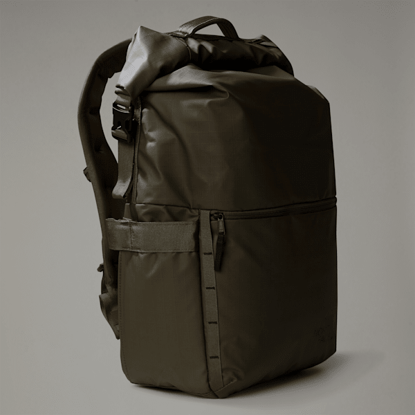 The North Face Base Camp Voyager Rolltop Bag New Taupe Green-tnf Black-npf