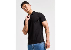 Belier Zipped Polo Shirt Black