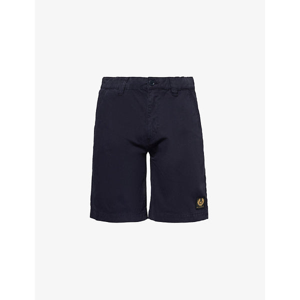 Mens Belstaff Dalesman brand-patch cotton shorts