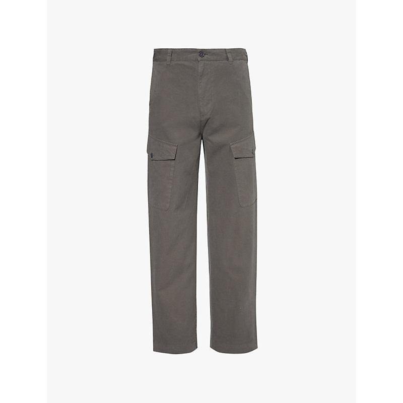 Belstaff Dispatch Cargo buttoned-pockets straight-leg mid-rise trousers