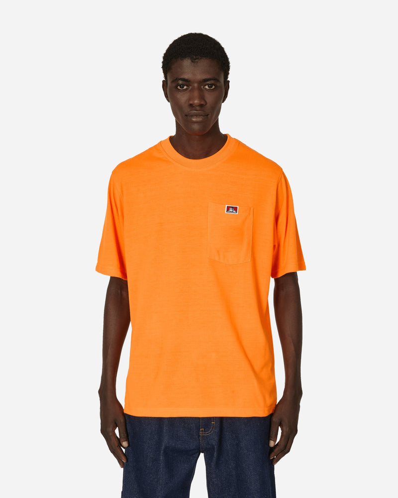 Ben Davis Heavy Duty Classic Label Pocket T-Shirt Orange