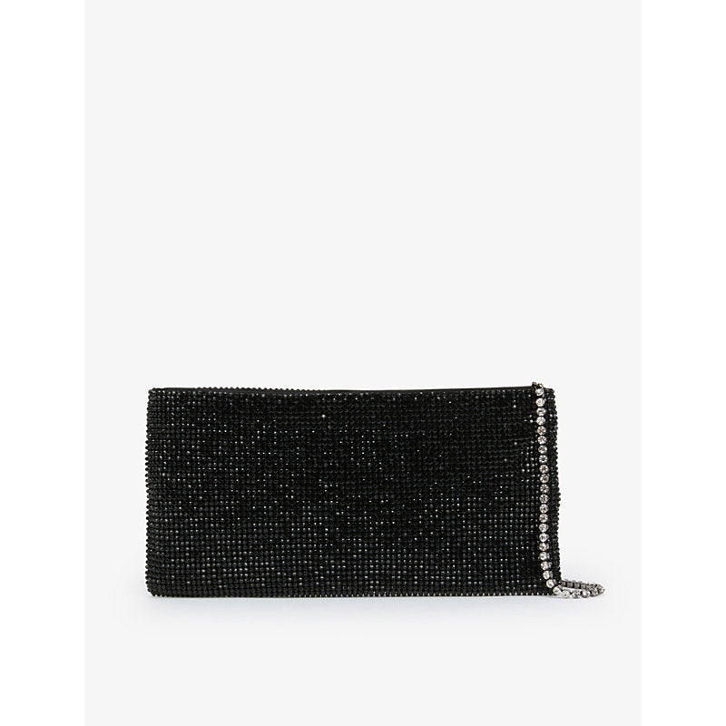 Benedetta Bruzziches Crystal-embellished mesh shoulder bag | LYBSTORE