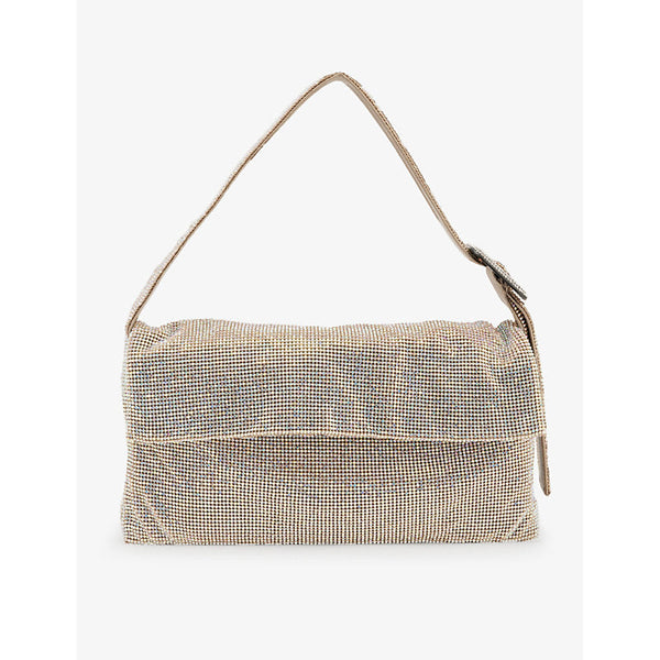 Benedetta Bruzziches Vitty La Grande crystal-embellished mesh shoulder bag | LYBSTORE