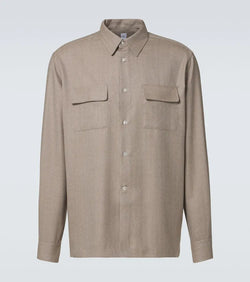 Berluti Herringbone wool shirt