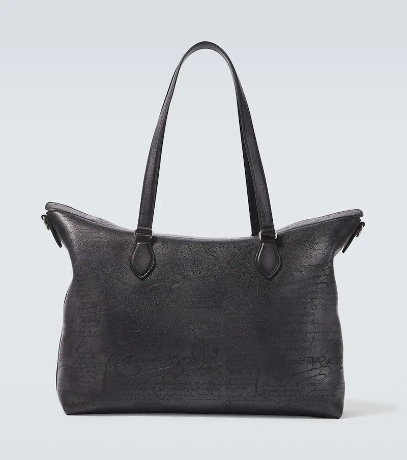 Berluti Late Hour Scritto leather tote bag