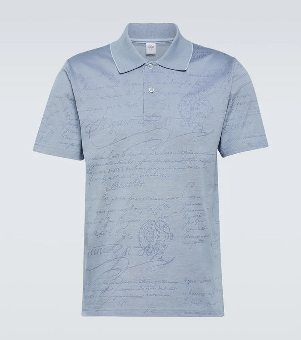 Berluti Scritto cotton piqué polo shirt