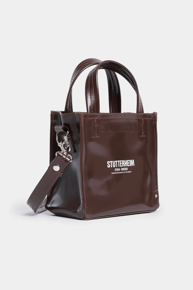 Stutterheim Biblio Opal Mini Bag Dark Brown Opal