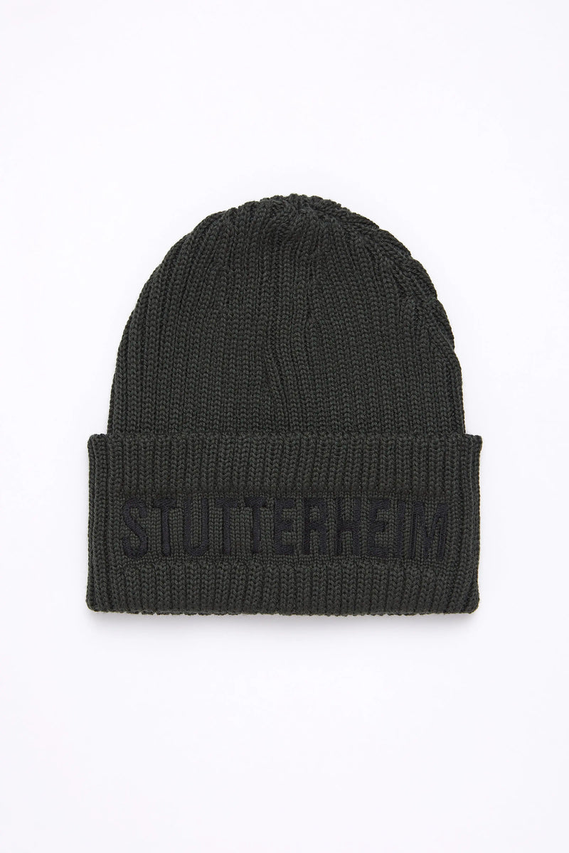 Stutterheim Big L Beanie Green