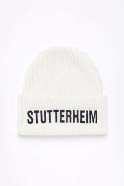 Stutterheim Big L Beanie Off-White