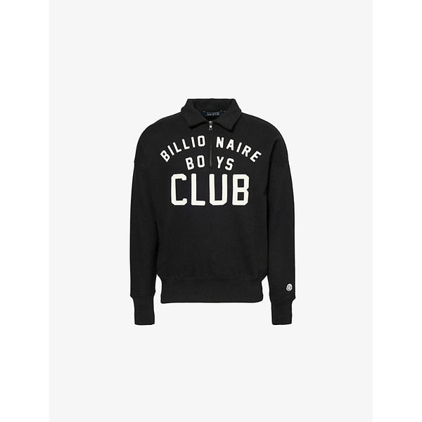 Billionaire Boys Club Branded half-zip cotton-jersey sweatshirt