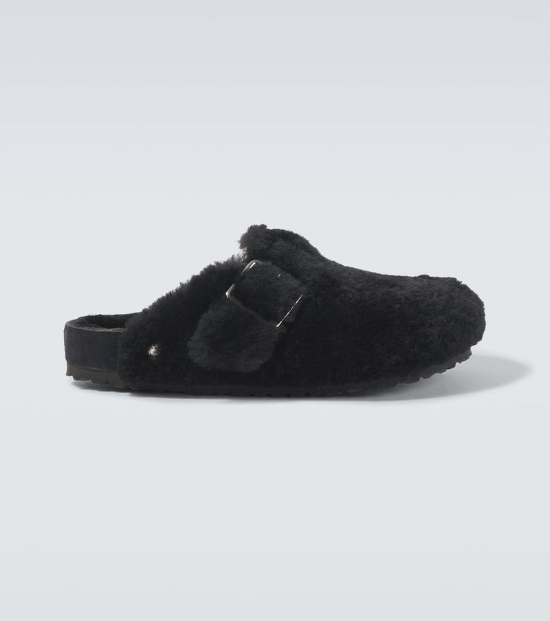 Birkenstock 1774 Boston 1774 shearling-lined suede mules