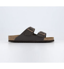 Birkenstock Arizona Mens Brown Leather Two Strap Sandals