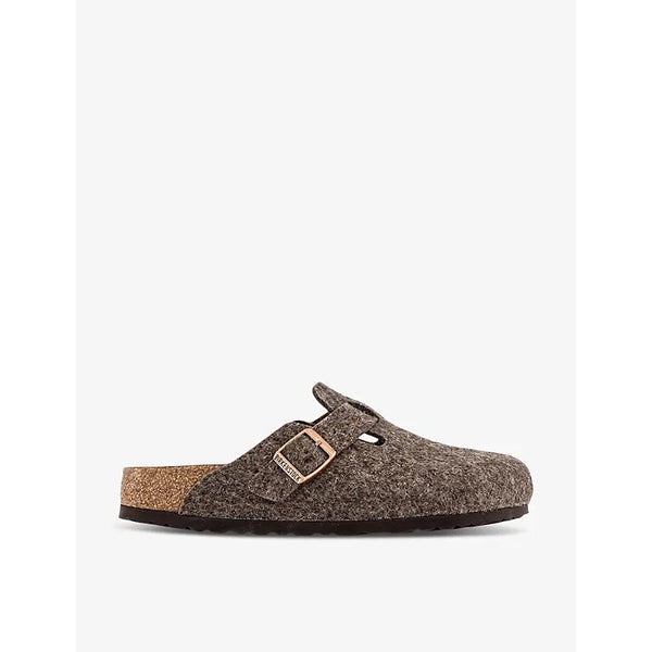 Birkenstock Boston buckle-fastened wool clogs