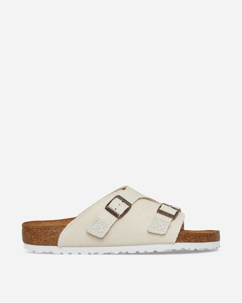 Birkenstock Zürich Suede Canvas Sandals Eggshell