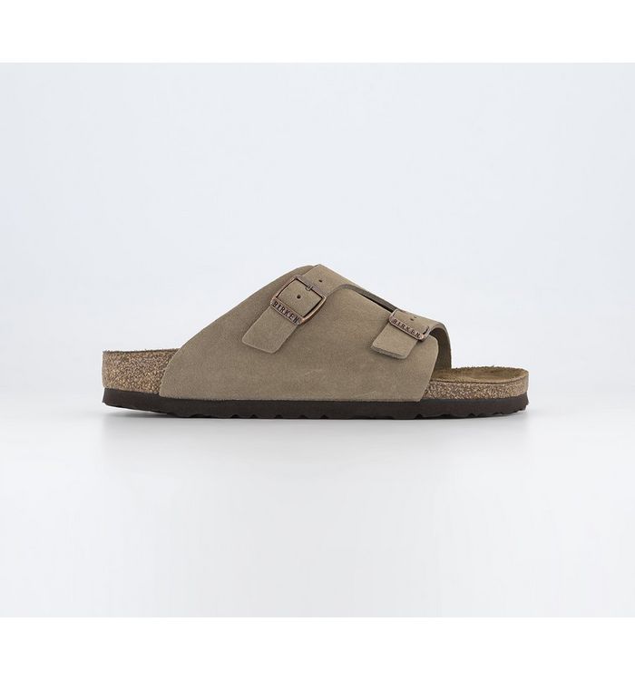 Birkenstock Girls Zurich Sandals Taupe Suede In Natural