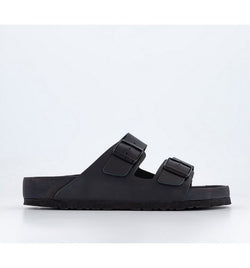 Birkenstock Mens Arizona Exquisite Sandals Black Leather