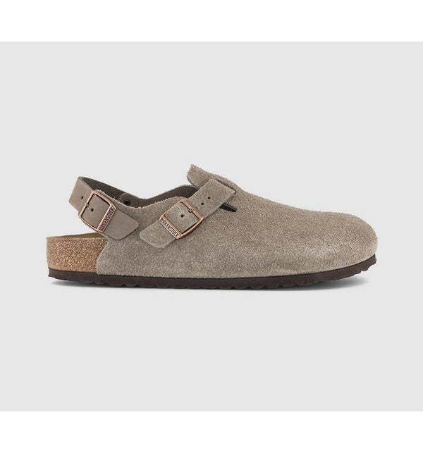 Birkenstock Mens Tokio Clogs Taupe In Natural