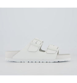 Birkenstock Womens Arizona Two Strap Sandals Exquisite White