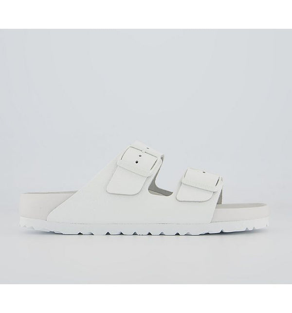 Birkenstock Womens Arizona Two Strap Sandals Exquisite White