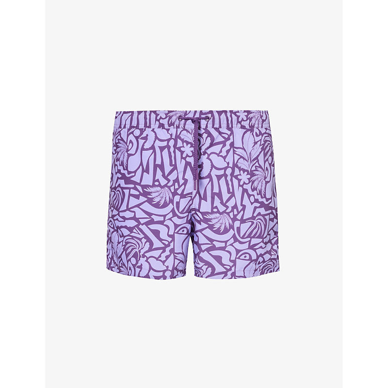 Mens Bjorn Borg Abstract-print recycled-polyester swim shorts