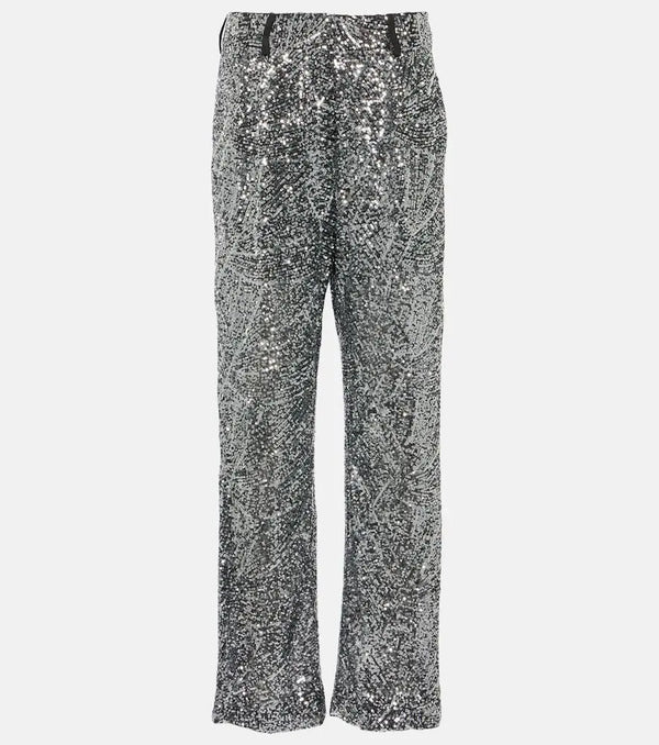 Blazé Milano Fox sequined straight pants | LYBSTORE