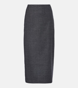 Blazé Milano Hunley Sussex checked wool pencil skirt