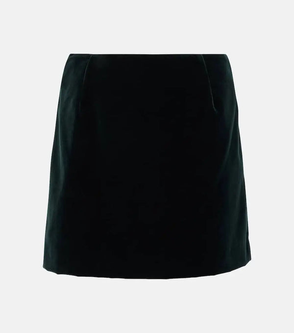 Blazé Milano Jealousy cotton velvet miniskirt | LYBSTORE