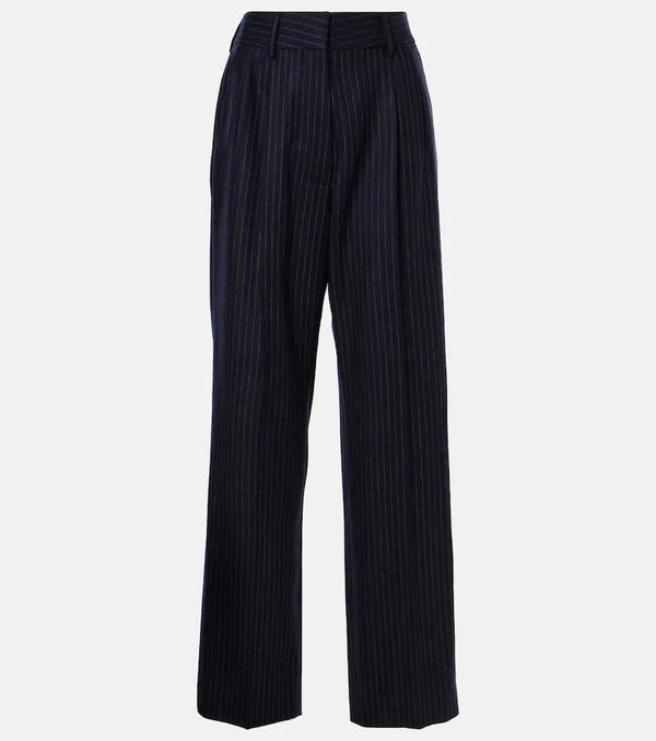 Blazé Milano Lady Maud wool and cashmere straight pants