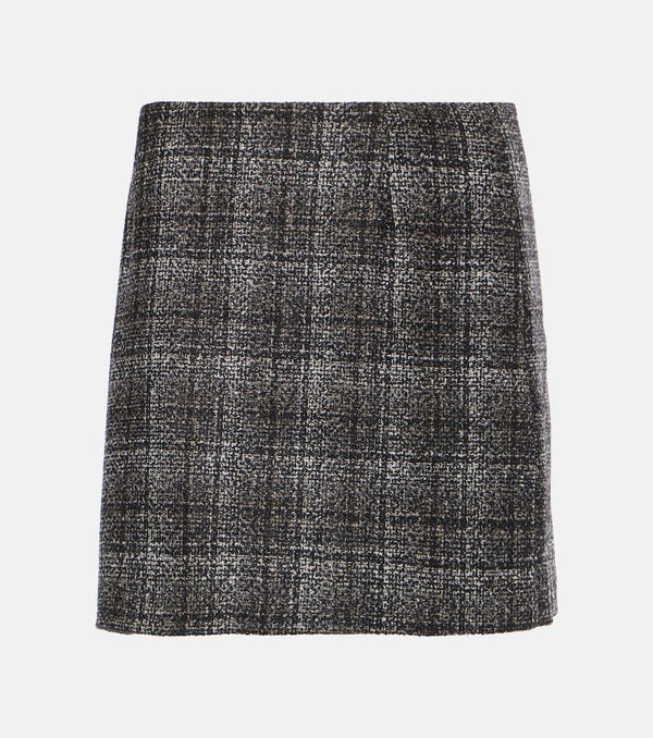 Blazé Milano Lulua Coci checked wool-blend miniskirt