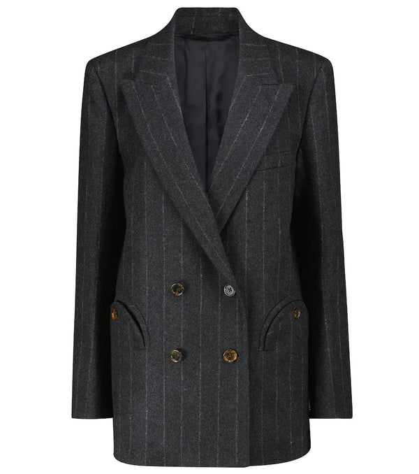 Blazé Milano Striped cashmere and wool blazer | LYBSTORE