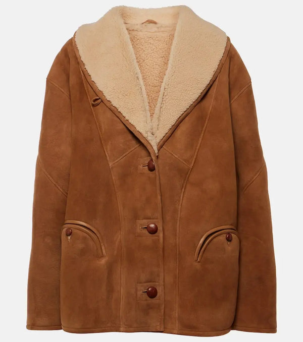 Blazé Milano Tatoosh shearling-lined suede jacket | LYBSTORE