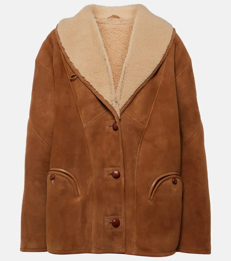 Blazé Milano Tatoosh shearling-lined suede jacket