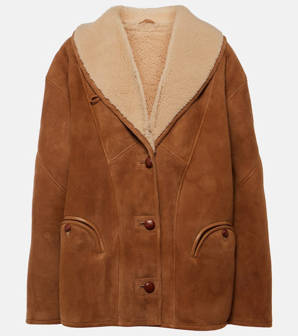 Blazé Milano Tatoosh shearling-lined suede jacket